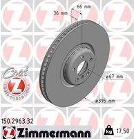 ZIMMERMANN 150296332 Bremsscheibe