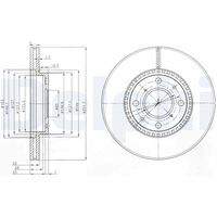 DELPHI BG4049C Bremsscheibe