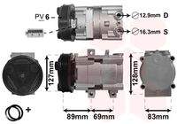 VAN WEZEL 1800K322 Kompressor, Klimaanlage