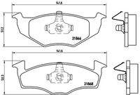 BREMBO P85031 Bremsbelagsatz, Scheibenbremse