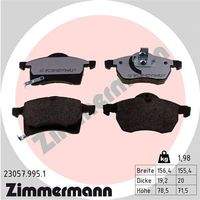 ZIMMERMANN 230579951 Bremsbelagsatz, Scheibenbremse