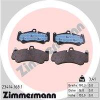 ZIMMERMANN 234141681 Bremsbelagsatz, Scheibenbremse