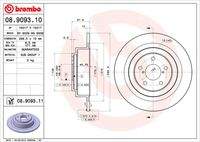 BREMBO 08909311 Bremsscheibe