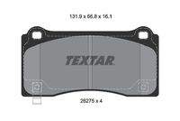 TEXTAR 2627501 Bremsbelagsatz, Scheibenbremse