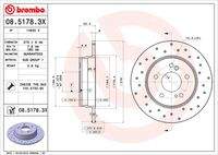 BREMBO 0851783X Bremsscheibe