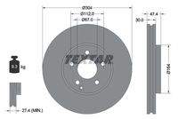TEXTAR 92152105 Bremsscheibe