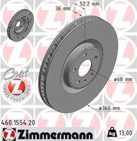 ZIMMERMANN 460155420 Bremsscheibe