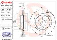 BREMBO 09D68911 Bremsscheibe