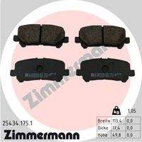 ZIMMERMANN 254341751 Bremsbelagsatz, Scheibenbremse