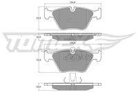 TOMEX Brakes TX1318 Bremsbelagsatz, Scheibenbremse