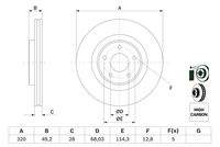 BOSCH 0986479F33 Bremsscheibe