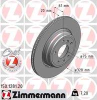 ZIMMERMANN 150128120 Bremsscheibe