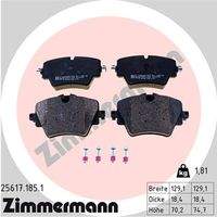 ZIMMERMANN 256171851 Bremsbelagsatz, Scheibenbremse