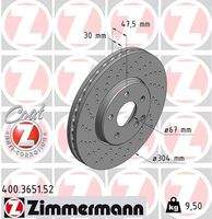 ZIMMERMANN 400365152 Bremsscheibe