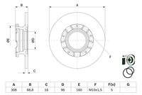 BOSCH 0986479F62 Bremsscheibe