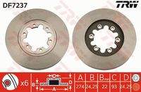 TRW DF7237 Bremsscheibe