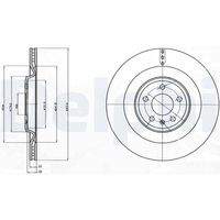 DELPHI BG4387C Bremsscheibe