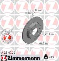 ZIMMERMANN 440310720 Bremsscheibe