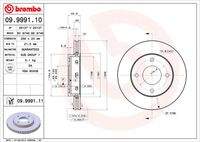 BREMBO 09999111 Bremsscheibe