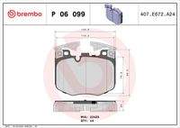 BREMBO P06099 Bremsbelagsatz, Scheibenbremse