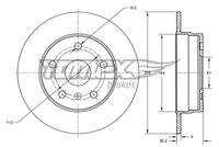 TOMEX Brakes TX7243 Bremsscheibe