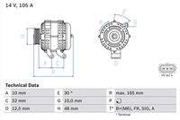 BOSCH 0986080440 Generator