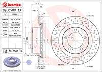BREMBO 09C5001X Bremsscheibe