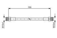 BOSCH 1987476143 Bremsschlauch
