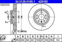 ATE 24012801851 Bremsscheibe
