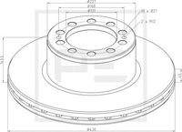 PE Automotive 01667200A Bremsscheibe