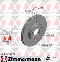 ZIMMERMANN 600320820 Bremsscheibe