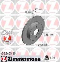 ZIMMERMANN 430260520 Bremsscheibe