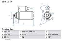 BOSCH 0986020260 Starter