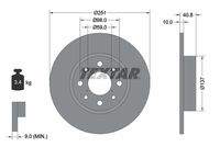 TEXTAR 92202303 Bremsscheibe