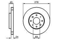 BOSCH 0986479140 Bremsscheibe