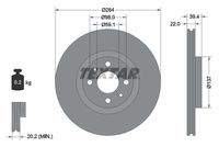 TEXTAR 92055203 Bremsscheibe