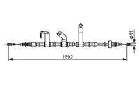 BOSCH 1987482841 Seilzug, Feststellbremse