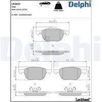 DELPHI LP3827 Bremsbelagsatz, Scheibenbremse