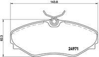 BREMBO P68055 Bremsbelagsatz, Scheibenbremse