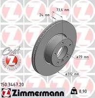 ZIMMERMANN 150346720 Bremsscheibe