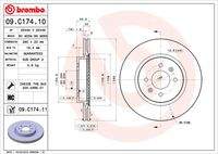 BREMBO 09C17411 Bremsscheibe