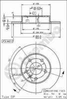 BREMBO 08762775 Bremsscheibe