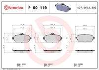 BREMBO P50119 Bremsbelagsatz, Scheibenbremse