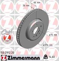 ZIMMERMANN 150291220 Bremsscheibe