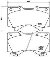 BREMBO P83107 Bremsbelagsatz, Scheibenbremse