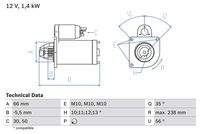 BOSCH 0986018310 Starter