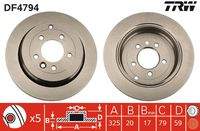 TRW DF4794 Bremsscheibe