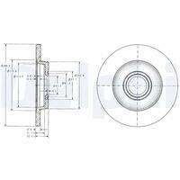 DELPHI BG3416 Bremsscheibe