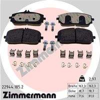 ZIMMERMANN 229441852 Bremsbelagsatz, Scheibenbremse