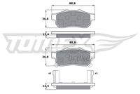 TOMEX Brakes TX1722 Bremsbelagsatz, Scheibenbremse